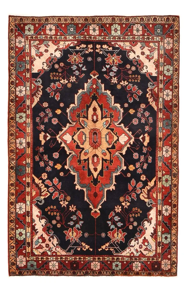 Persisk teppe - Nomadisk - 228 x 145 cm - mørkeblå