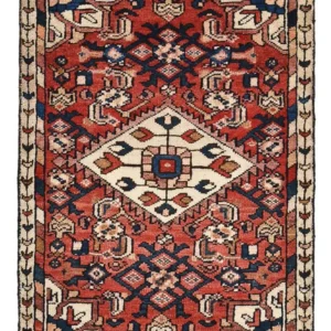 Persisk teppe - Nomadisk - 75 x 56 cm - rød
