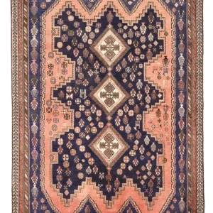 Persisk teppe - Nomadisk - 241 x 161 cm - rosa