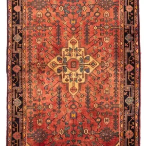 Persisk teppe - Nomadisk - 242 x 147 cm - lys rød