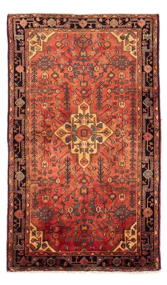 Persisk teppe - Nomadisk - 242 x 147 cm - lys rød