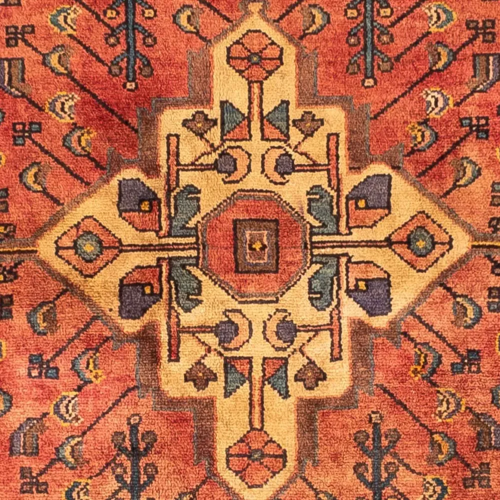 Persisk teppe - Nomadisk - 242 x 147 cm - lys rød