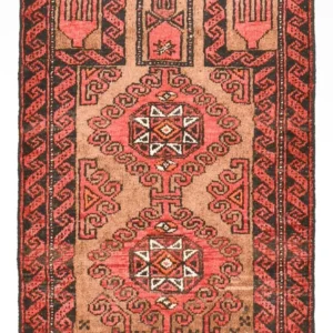 Persisk teppe - Nomadisk - 70 x 49 cm - rød