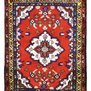 Persisk teppe - Nomadisk - 80 x 61 cm - rød