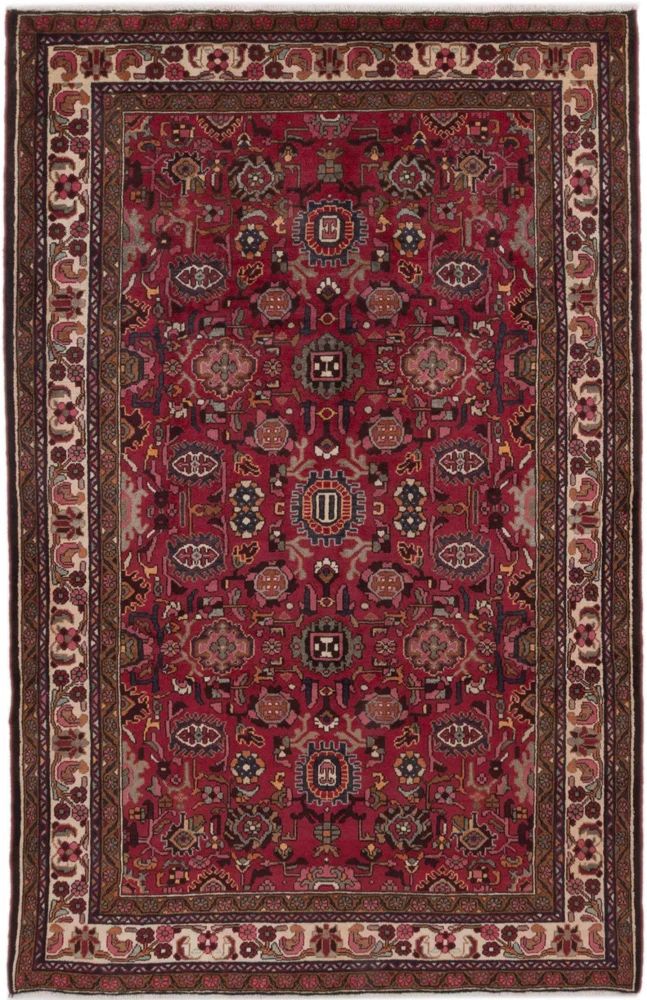 Persisk teppe - Nomadisk - 295 x 195 cm - mørk rød