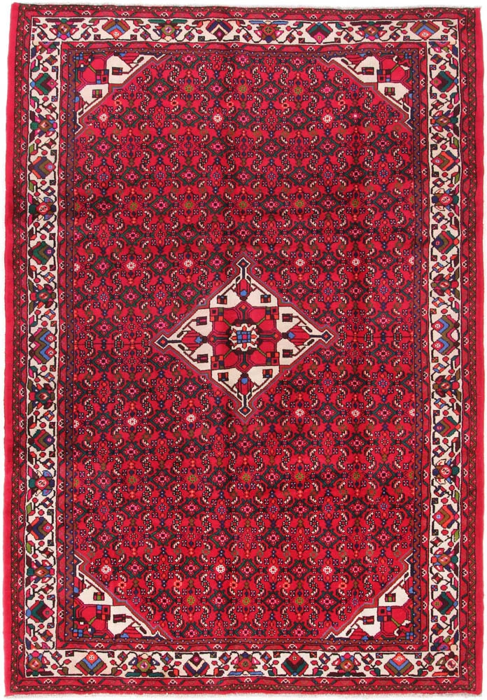 Persisk teppe - Nomadisk - 295 x 200 cm - mørk rød