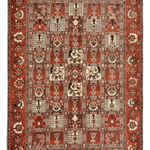 Persisk teppe - Nomadisk - 297 x 205 cm - mørk rød