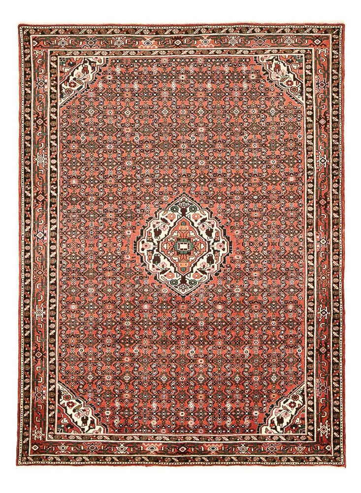 Persisk teppe - Nomadisk - 300 x 211 cm - lys rød