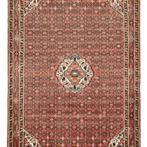 Persisk teppe - Nomadisk - 300 x 211 cm - lys rød