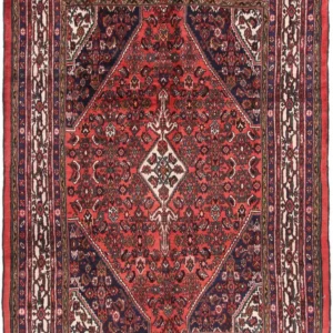 Persisk teppe - Nomadisk - 305 x 210 cm - mørk rød