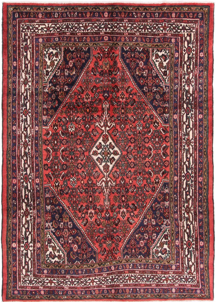 Persisk teppe - Nomadisk - 305 x 210 cm - mørk rød