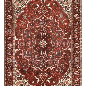 Persisk teppe - Nomadisk - 310 x 207 cm - mørk rød