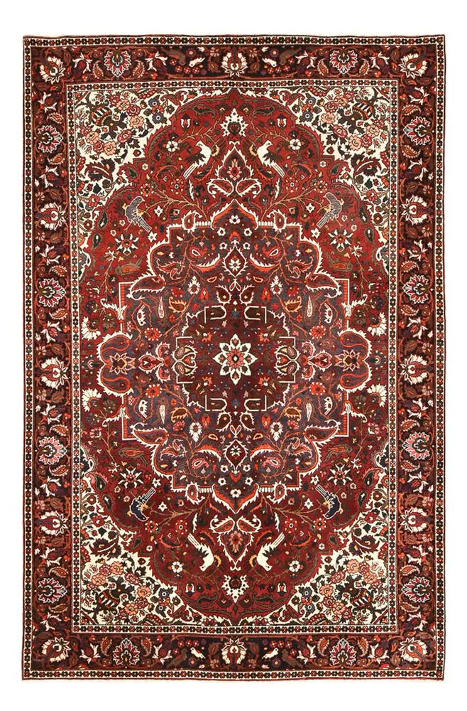Persisk teppe - Nomadisk - 310 x 207 cm - mørk rød