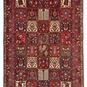 Persisk teppe - Nomadisk - 310 x 210 cm - mørk rød