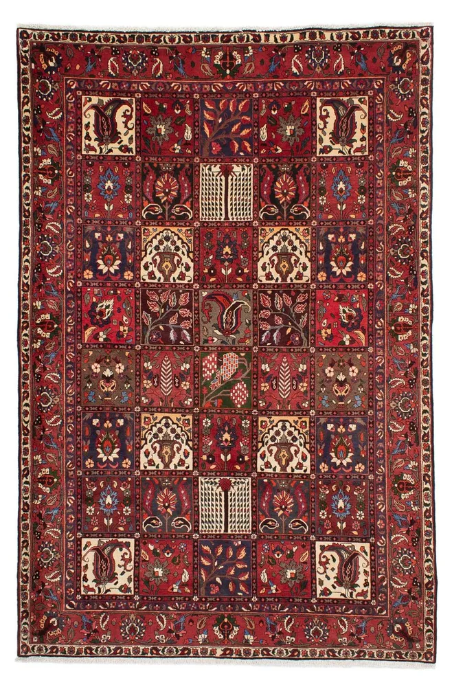 Persisk teppe - Nomadisk - 310 x 210 cm - mørk rød