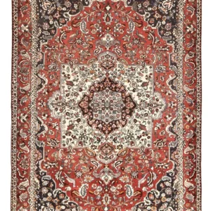 Persisk teppe - Nomadisk - 312 x 206 cm - lys rød