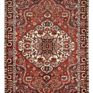 Persisk teppe - Nomadisk - 313 x 211 cm - mørk rød