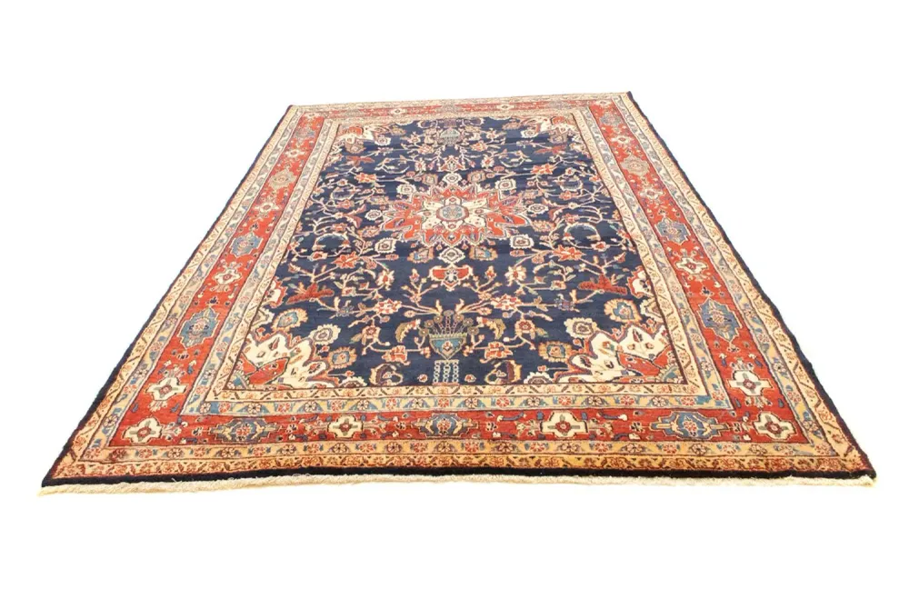 Persisk teppe - Nomadisk - 317 x 203 cm - blå