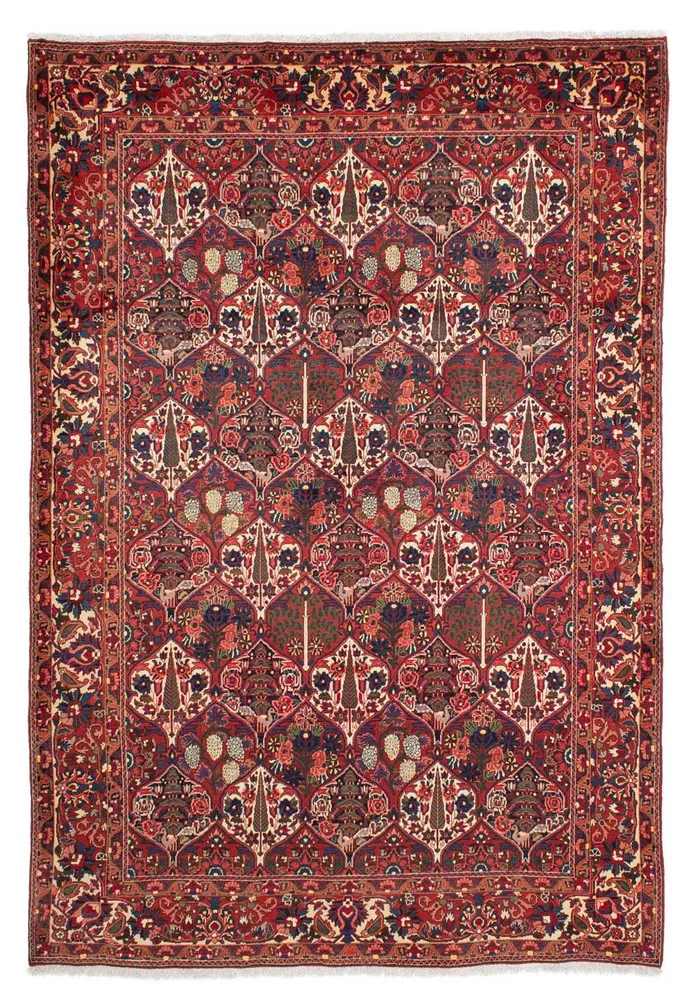 Persisk teppe - Nomadisk - 323 x 210 cm - mørk rød