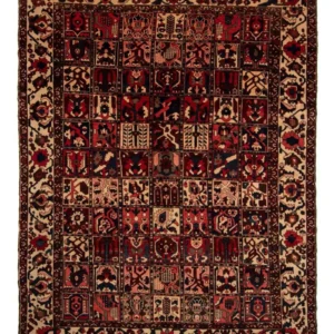 Persisk teppe - Nomadisk - 337 x 258 cm - mørk rød