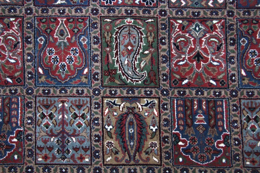 Persisk teppe - Nomadisk - 351 x 256 cm - blå