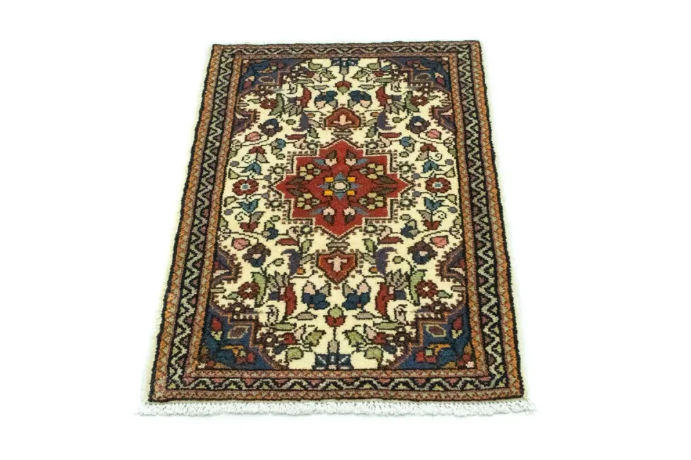 Persisk teppe - Nomadisk - 90 x 60 cm - beige