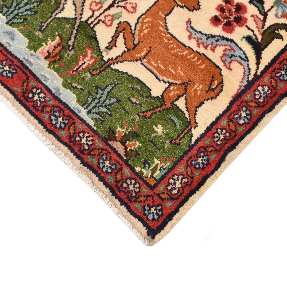 Persisk teppe - Nomadisk - 62 x 46 cm - flerfarget