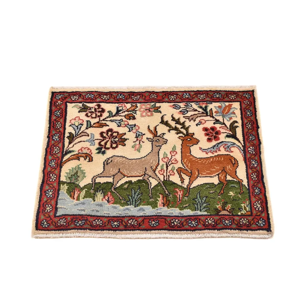 Persisk teppe - Nomadisk - 62 x 46 cm - flerfarget