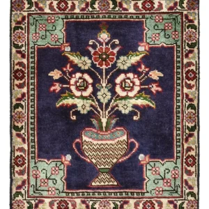 Persisk teppe - Nomadisk - 63 x 55 cm - flerfarget