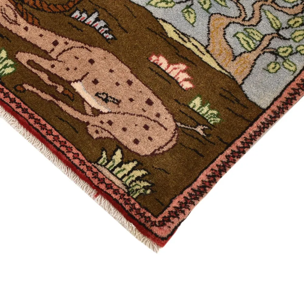 Persisk teppe - Nomadisk - 67 x 45 cm - flerfarget