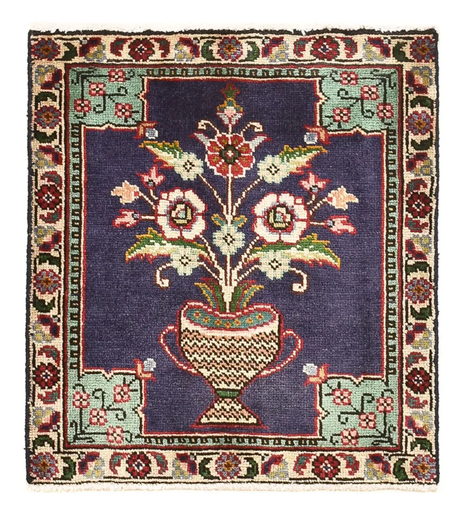 Persisk teppe - Nomadisk - 60 x 54 cm - flerfarget