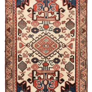 Persisk teppe - Nomadisk - 90 x 55 cm - flerfarget