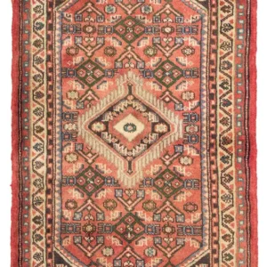 Persisk teppe - Nomadisk - 87 x 62 cm - lys rød