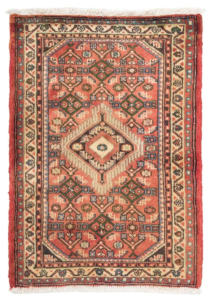 Persisk teppe - Nomadisk - 87 x 62 cm - lys rød