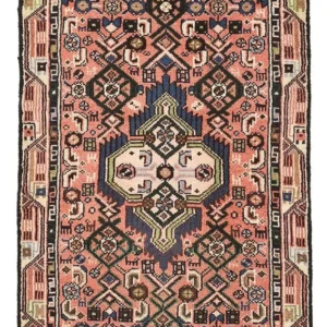 Persisk teppe - Nomadisk - 93 x 53 cm - lys rød