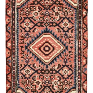 Persisk teppe - Nomadisk - 92 x 55 cm - lys rød
