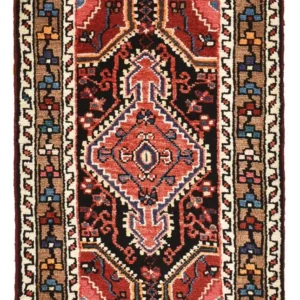 Persisk teppe - Nomadisk - 83 x 52 cm - lys rød