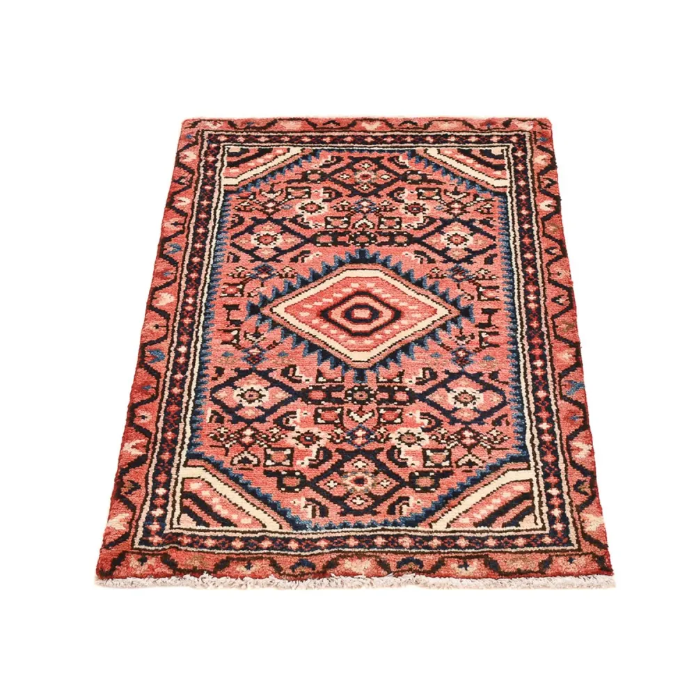 Persisk teppe - Nomadisk - 92 x 55 cm - lys rød