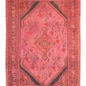 Persisk teppe - Nomadisk - 84 x 55 cm - lys rød