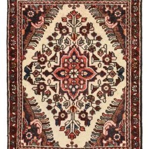 Persisk teppe - Nomadisk - 77 x 60 cm - lys beige