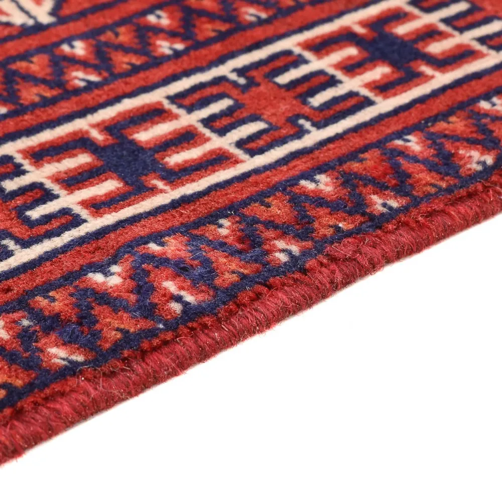 Persisk teppe - Nomadisk - 92 x 70 cm - mørk rød