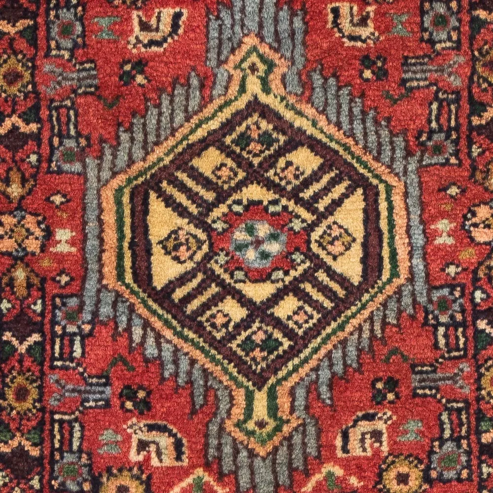 Persisk teppe - Nomadisk - 87 x 62 cm - mørk rød
