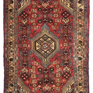 Persisk teppe - Nomadisk - 87 x 62 cm - mørk rød