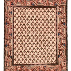 Persisk teppe - Nomadisk - 72 x 60 cm - rosa