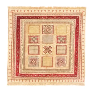 Persisk teppe - Nomadisk square - 102 x 96 cm - rød