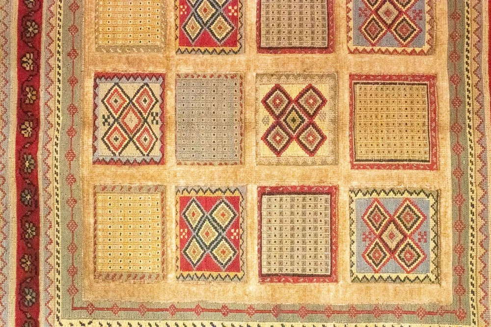 Persisk teppe - Nomadisk square - 102 x 96 cm - rød