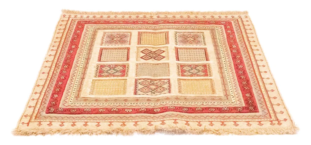 Persisk teppe - Nomadisk square - 102 x 96 cm - rød