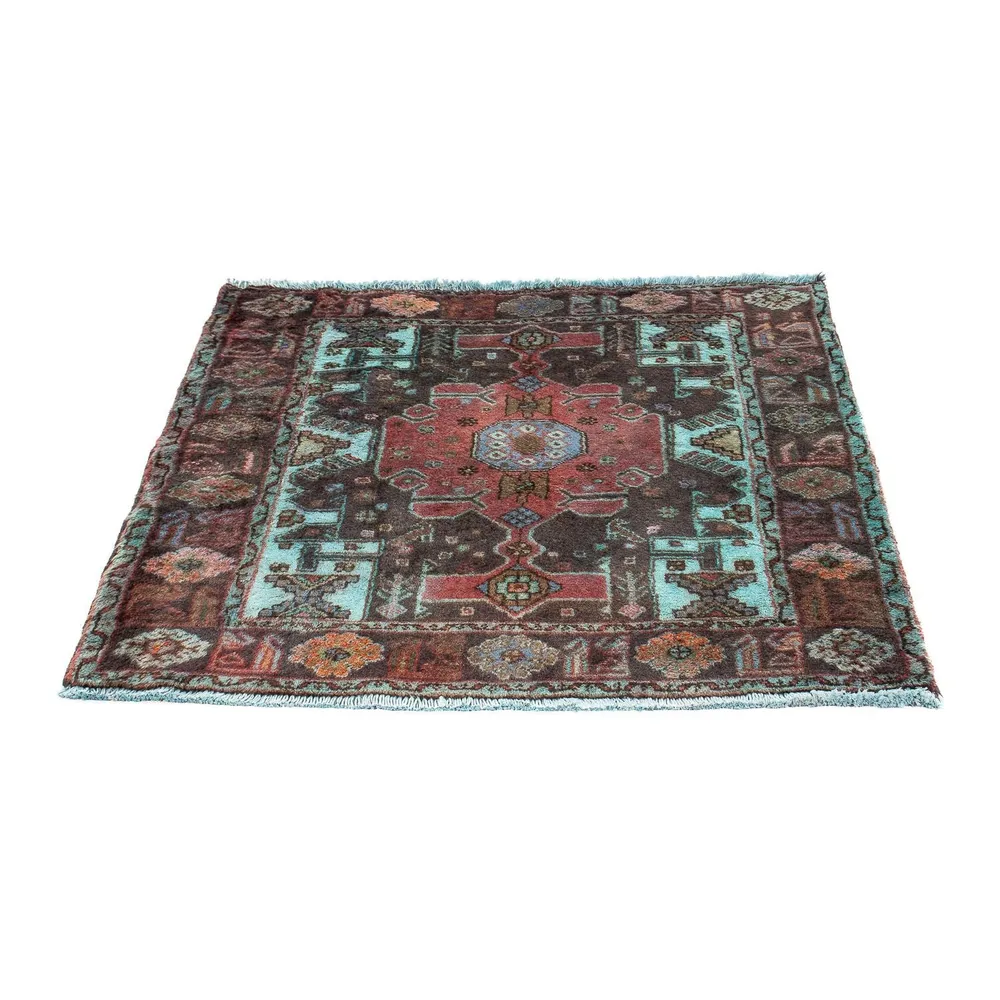 Persisk teppe - Nomadisk square - 108 x 101 cm - flerfarget