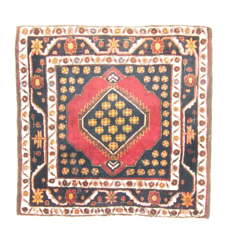 Persisk teppe - Nomadisk square - 109 x 105 cm - rød