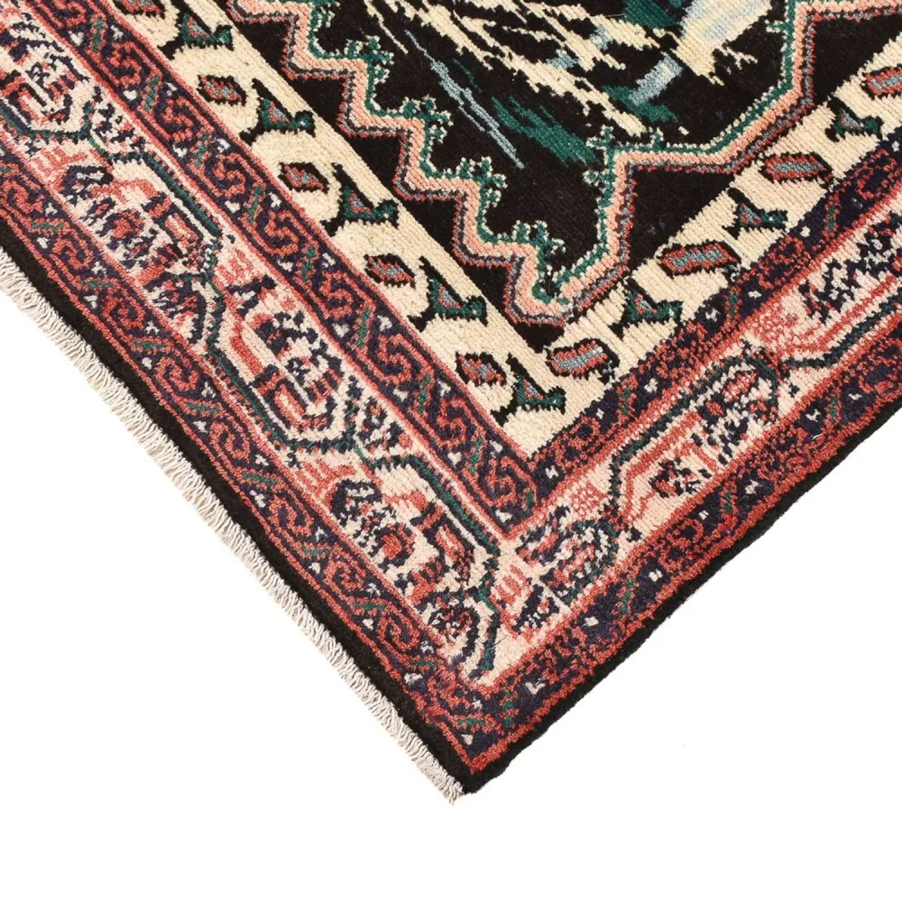 Persisk teppe - Nomadisk square - 118 x 101 cm - flerfarget